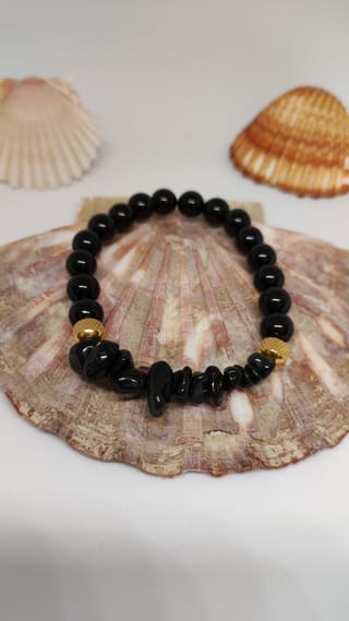 Bracelet en Obsidienne - Protection et Clarté - 3