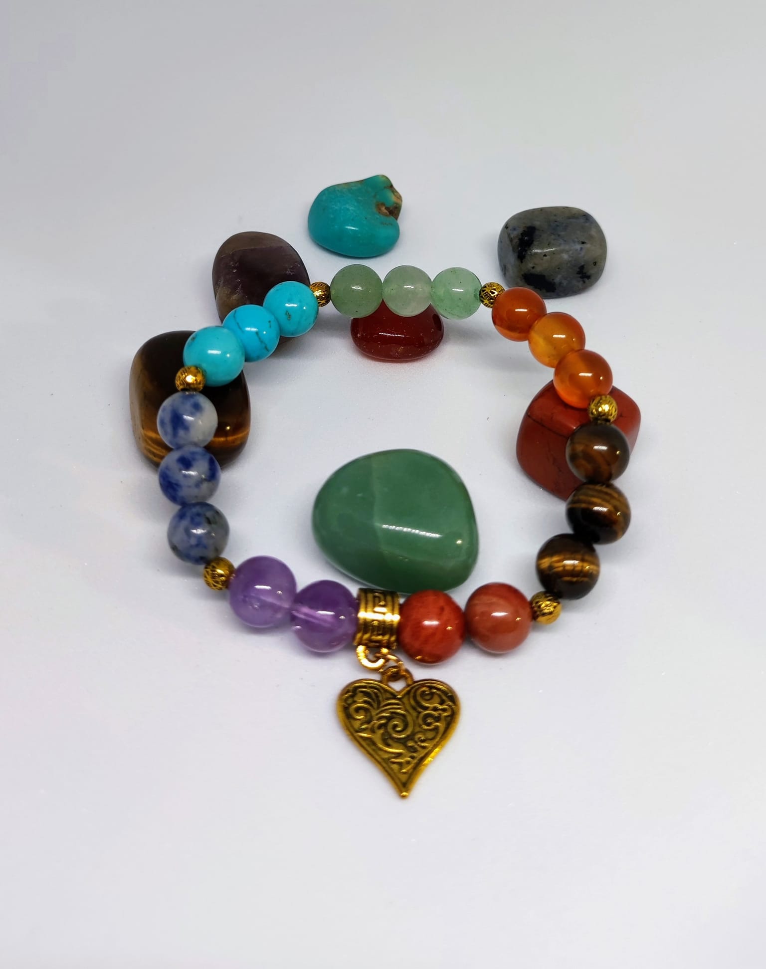 Coffret Bracelet Sept Chakras avec pierres