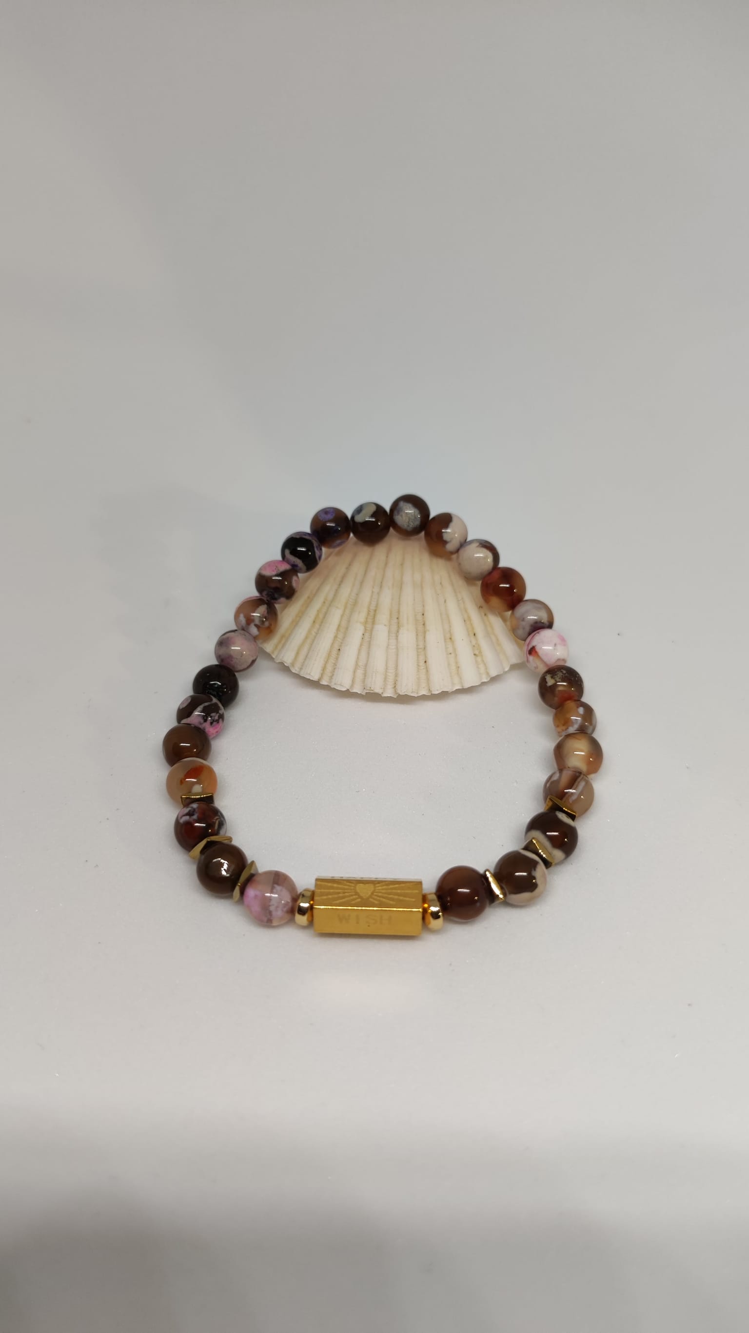 Coffret Bracelet Agate avec médaillon