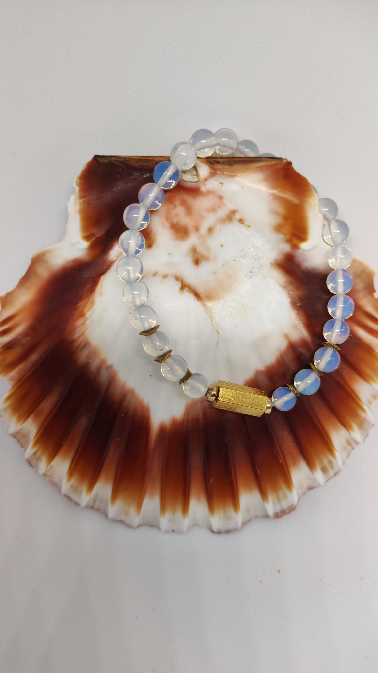 Coffret Bracelet Opale avec médaillon