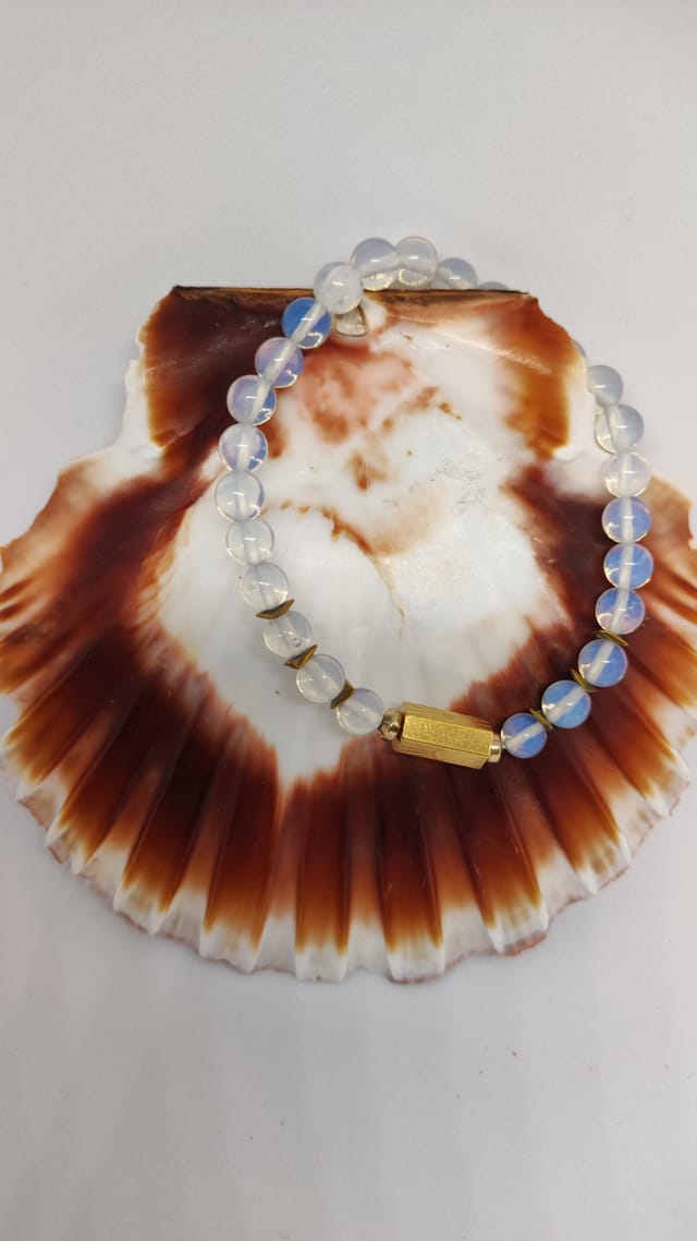 Coffret Bracelet Opale avec médaillon