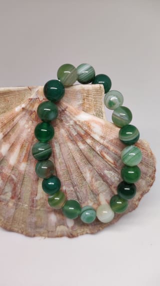 Bracelet Agate Verte - 1